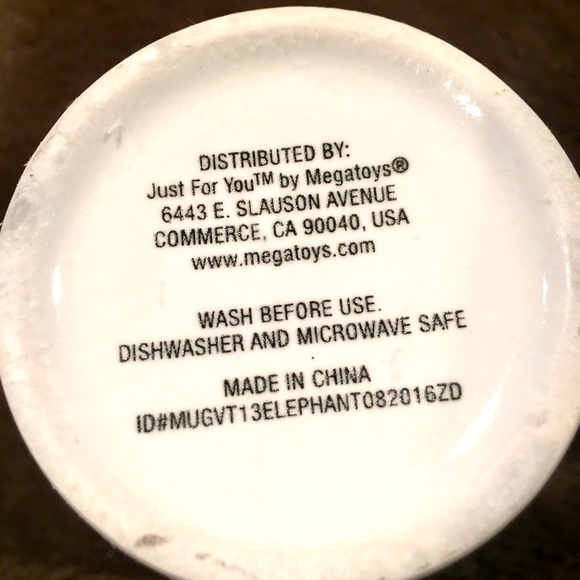 I’M WILD ABOUT YOU COMBO MUG & BABY ELEPHANT PLUSH BY MEGA TOYS. MUG 14 OZ. - Picture 4 of 4